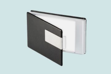 Imagen de Estuche para Tarjetas de Negocios - Negro - Plateado