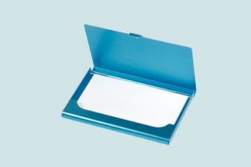 Imagen de Estuche para Tarjetas de Negocios - Azul Claro 10mm