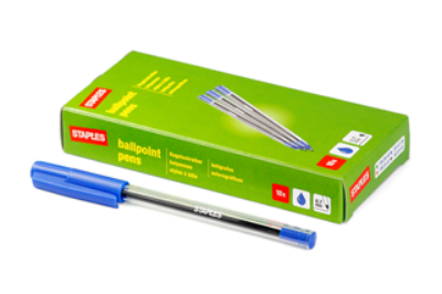 Picture of Ball Point Pen - Staples - Blue - Pack of 10