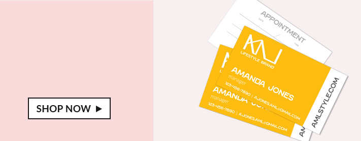 front of business card and back of business cards on table