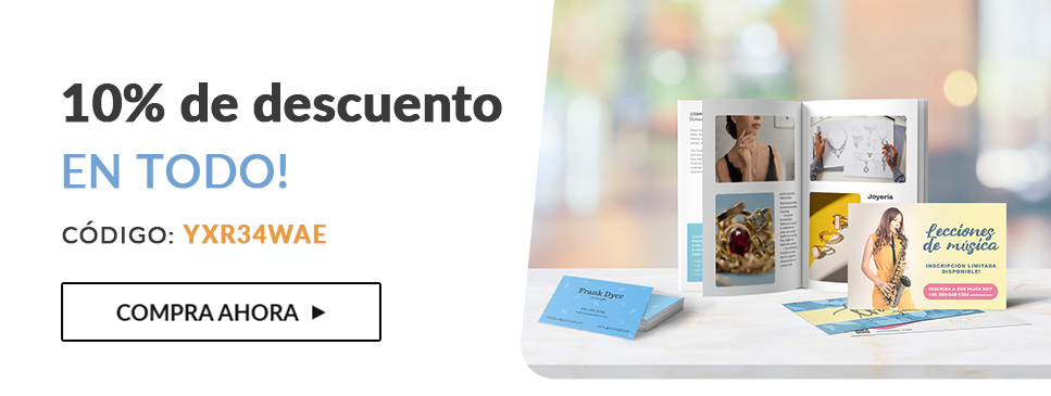 10 % de descuento en todo
