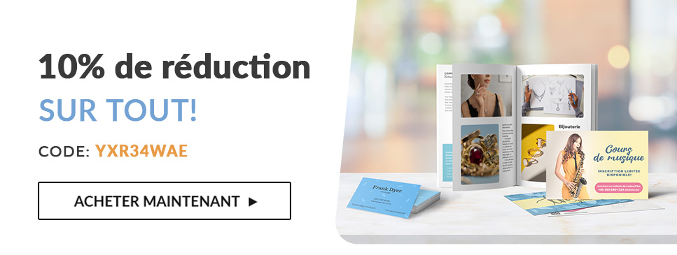 10 % de réduction sur tout